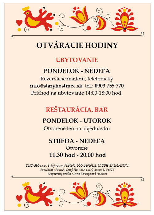 Otváracie hodiny Otváracie hodiny